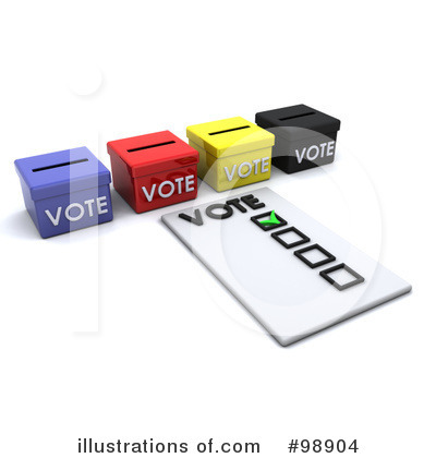 Vote Clipart  98904 By Kj Pargeter   Royalty Free  Rf  Stock    