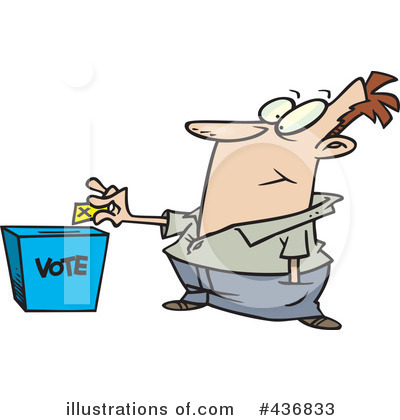 Voting Clipart  436833 By Ron Leishman   Royalty Free  Rf  Stock    