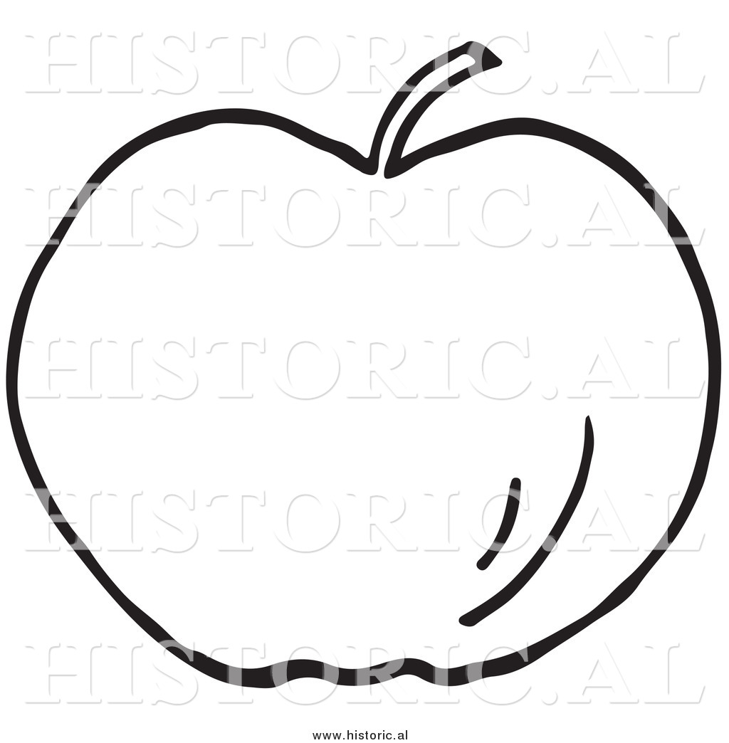 Black And White Apple Tree Clipart Apple Clip Art Black And    