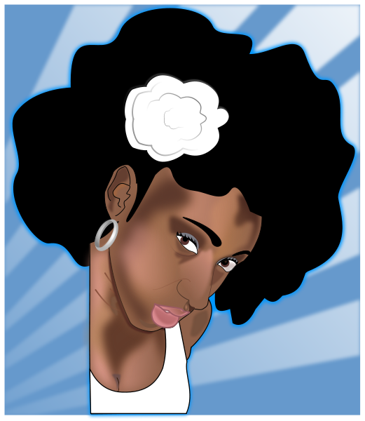 Black Woman Art Clipart Vector Clip Art Online Royalty Free Design