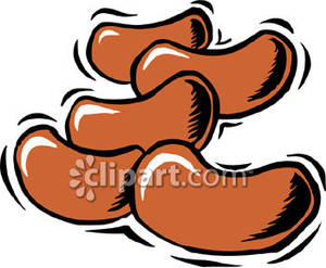 Bunch Of Red Beans Royalty Free Clipart Picture