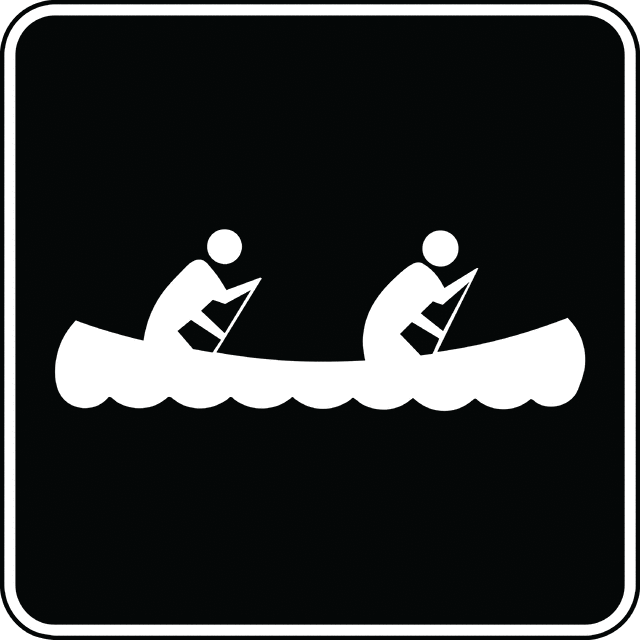 Canoe Clipart Black And White Canoeing Black And White