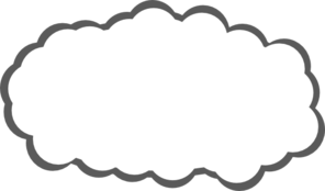 Cloudy Clipart Black And White White Cloud Md Png