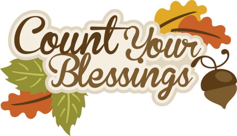 Count Your Blessings Svg Scrapbook Title Thanksgiving Svg Cut Files