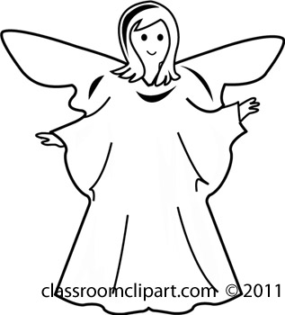 Fantasy   Angel Gbw   Classroom Clipart