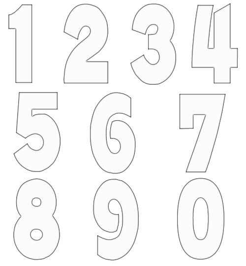 Free Numbers Clipart   Free Craft Project Clipart