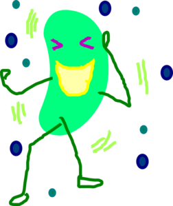 Green Jelly Bean Laugh Clip Art   Vector Clip Art Online Royalty