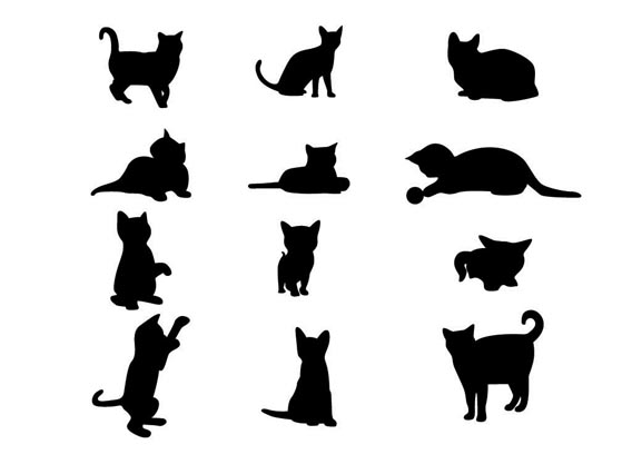 Huge Collection Of 55 Vector Silhouettes Free To Download