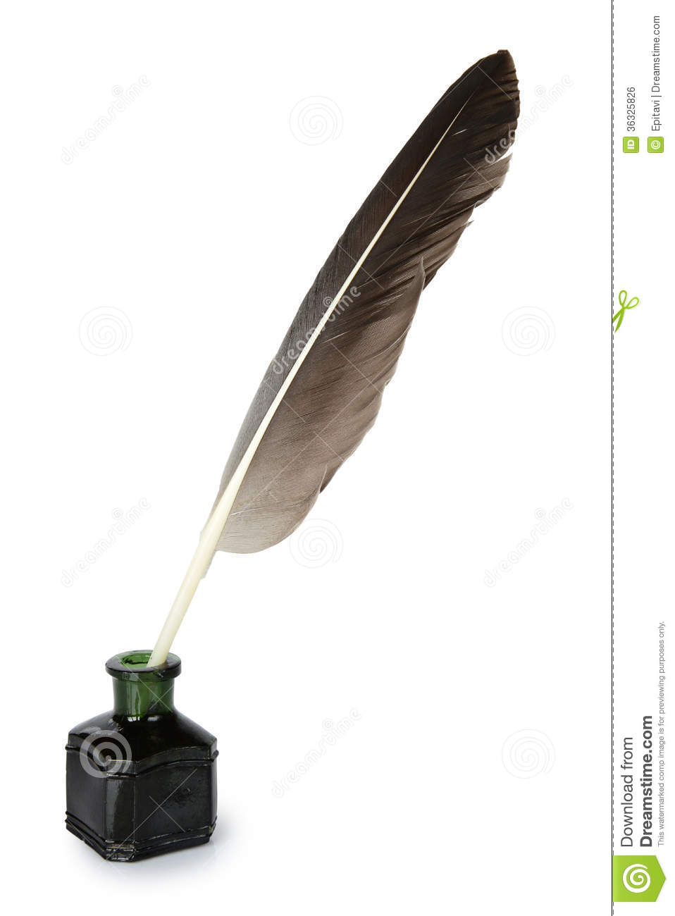 Inkwell And Quill Clipart Quill In The Inkwell On A