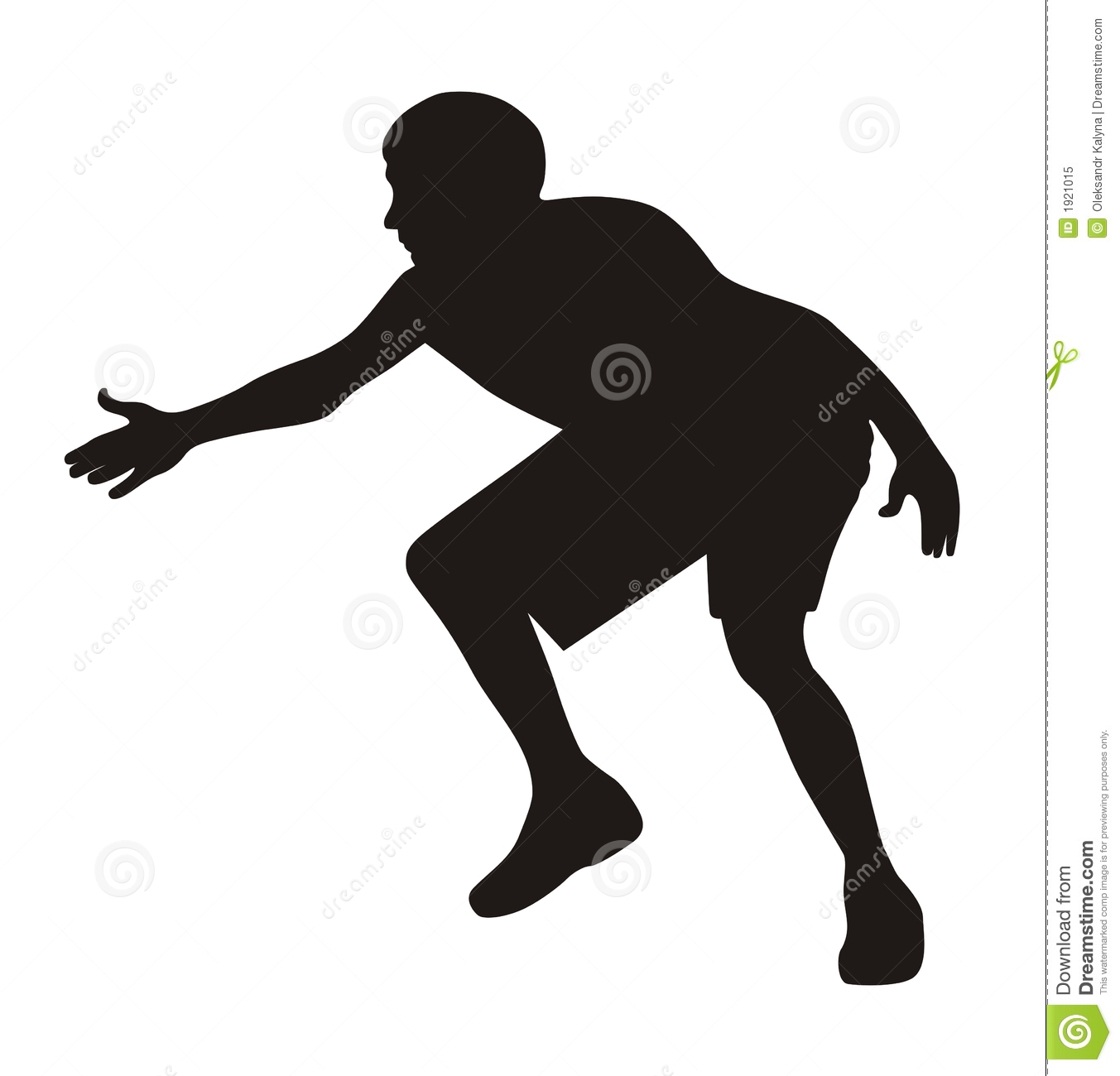 Silhouette Of Basketball Player Royalty Free Stock Photo   Image