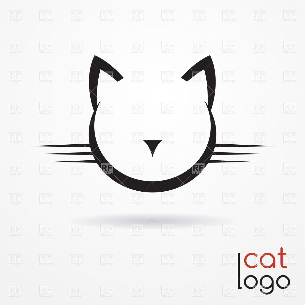 Silhouette Of Cat S Face 38608 Download Royalty Free Vector Clipart