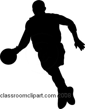 Silhouettes   Basketball Silhouette 25   Classroom Clipart
