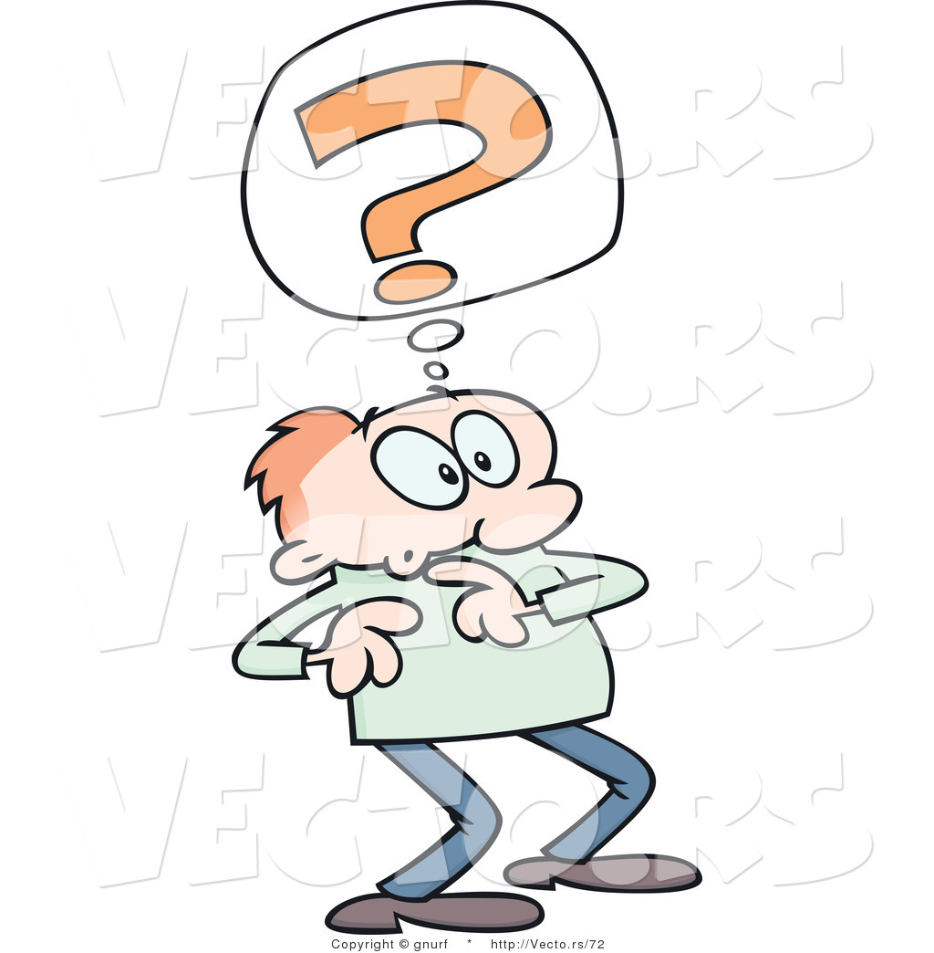 Vector Of A Confused Cartoon Man With Question Mark By Gnurf    72