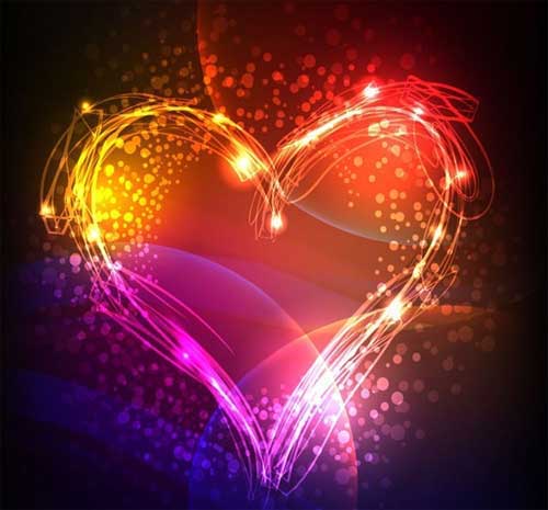 04 Valentine S Day Colorful Heart Design Abstract Background By