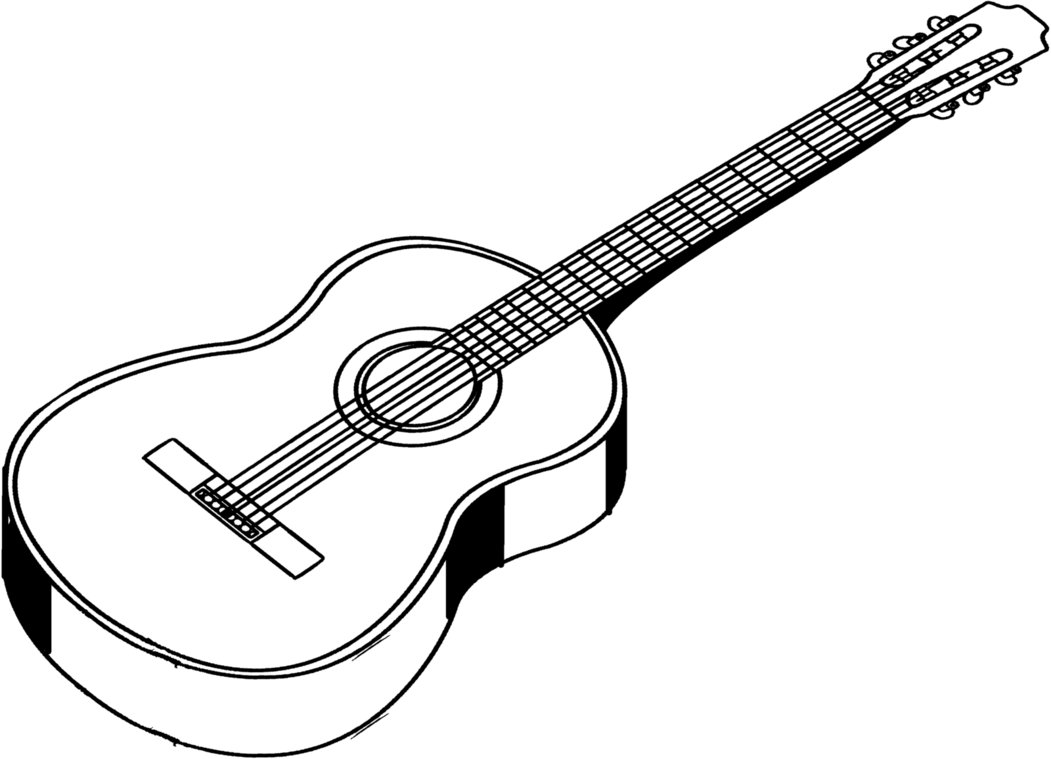 20 Guitar Line Drawing Free Cliparts That You Can Download To You    