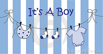 Blue Boy Baby Shower Clipart Stock Photos Images And Vector    