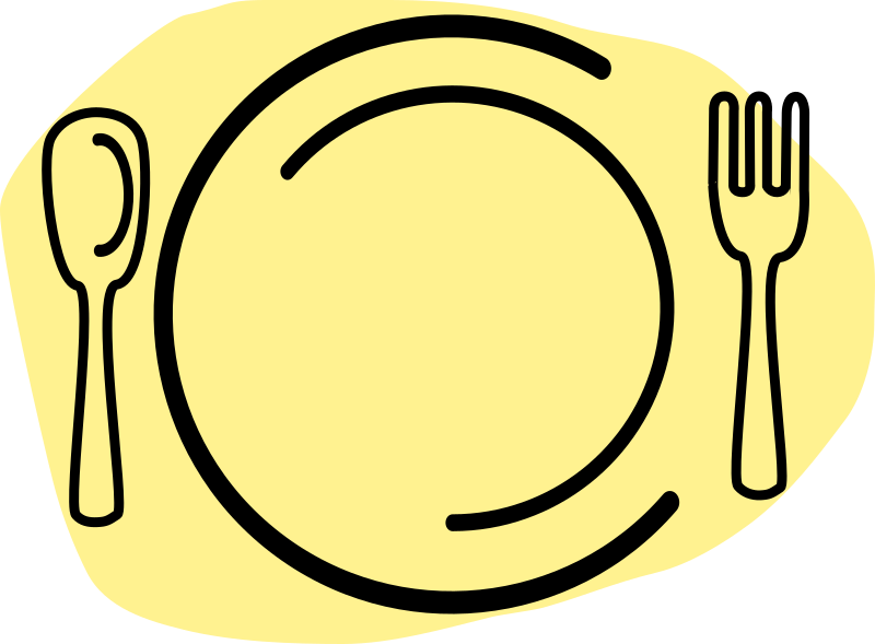 Dinner Plate With Spoon And Fork By Iammisc   A Basic Plate With A    