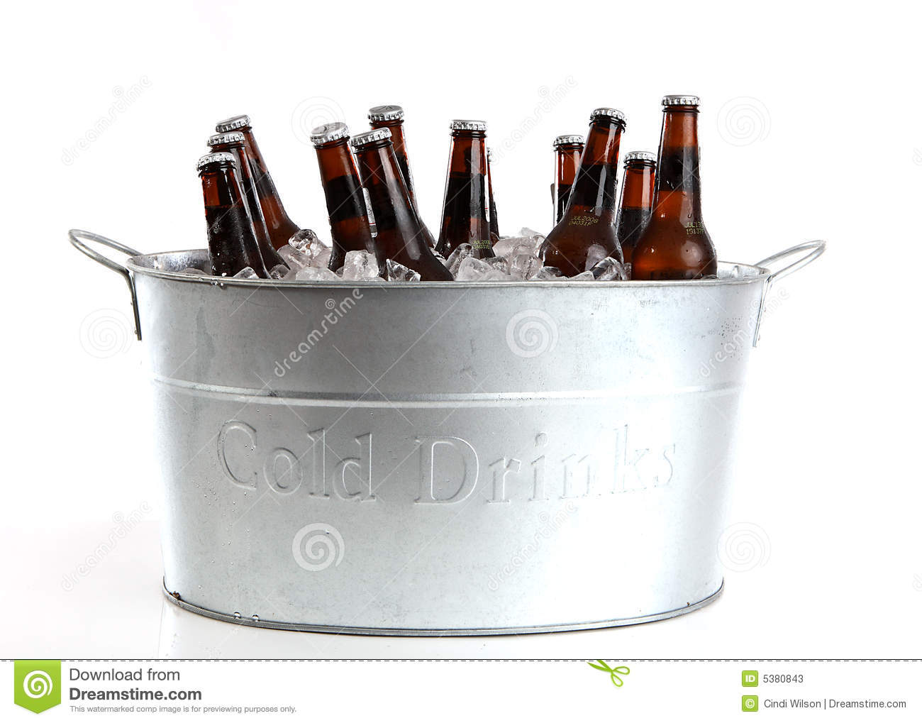 Dozen Beers In A Silver Bucket