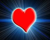 Drawing   Glowing Heart In Male Chest  Clipart Drawing Gg62207510