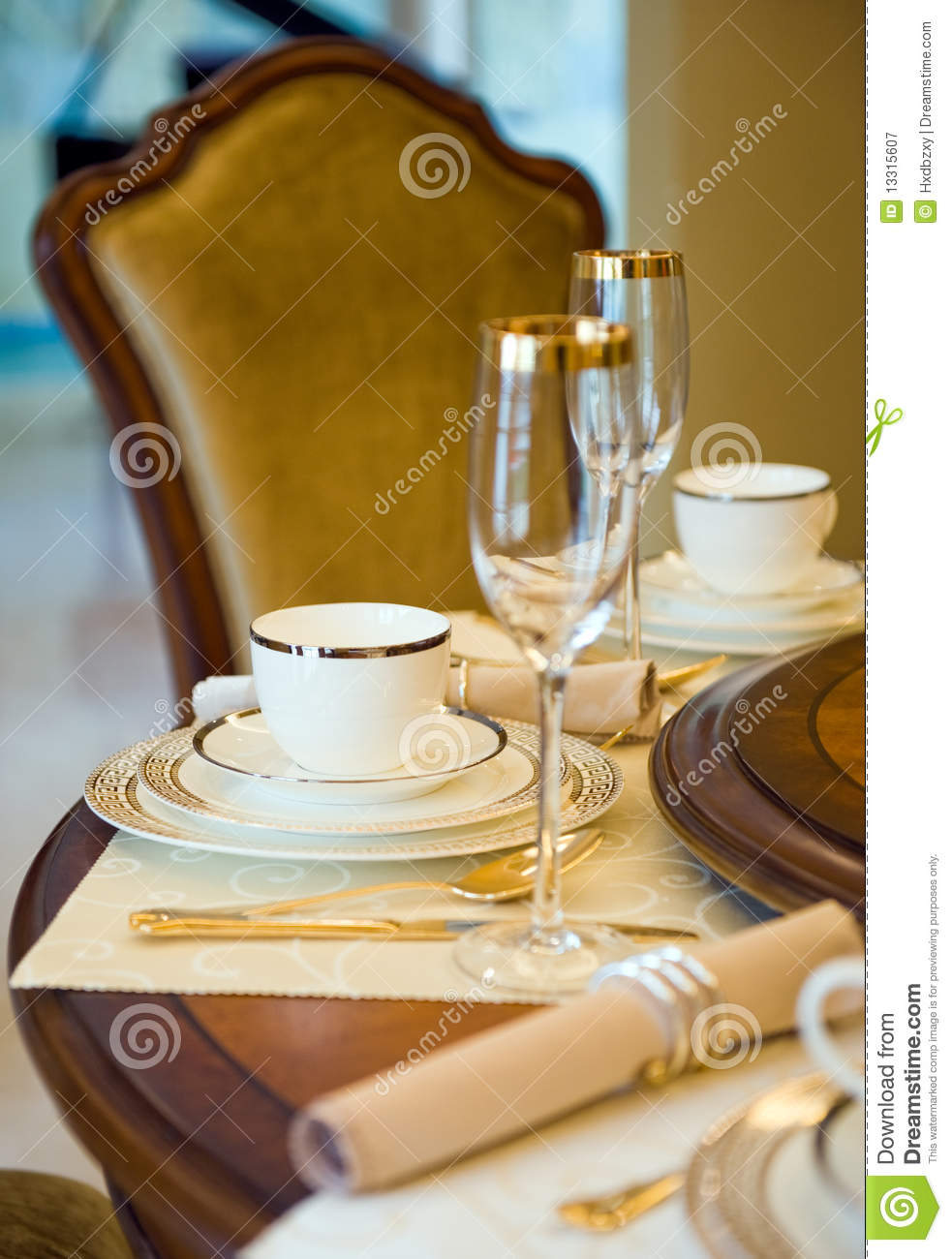 Elegant Dinner Royalty Free Stock Photography   Image  13315607