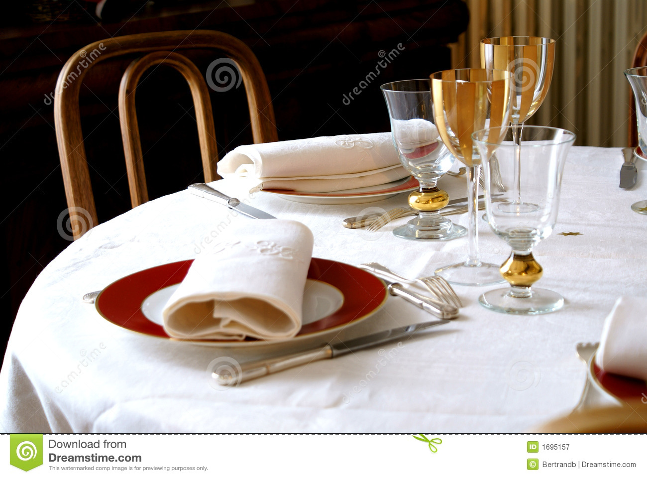 Elegant Dinner Royalty Free Stock Photography   Image  1695157