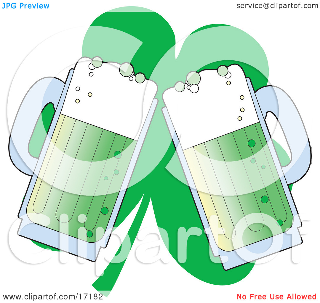 Front Of A Clover On St Paddy S Day Clipart Illustration By Maria Bell