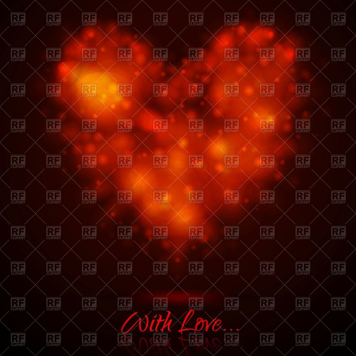 Heart Made Of Shiny Blurred Lights   Abstract Glowing 54359 Download
