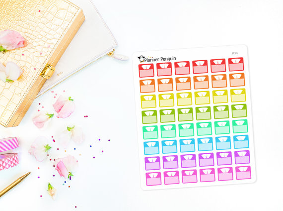 Item 036 Weight Scale Stickers For Erin Condren By Plannerpenguin