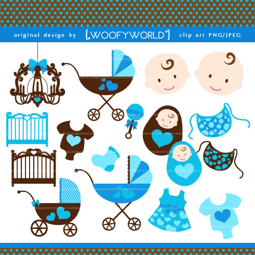 My Grafico Baby Boy Shower Clipart Adorable Baby Boys Back