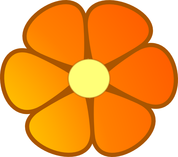 Orange Blossom Note Services Clip Art At Clker Com   Vector Clip Art