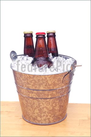 Picture Of Beer Bottles In Bucket