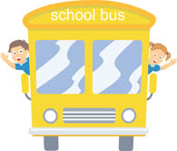 School Bus With Children Waving Out Of Windows 2