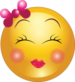     Shy Girl Smiley Emoticon Clipart   Royalty Free Public Domain Clipart