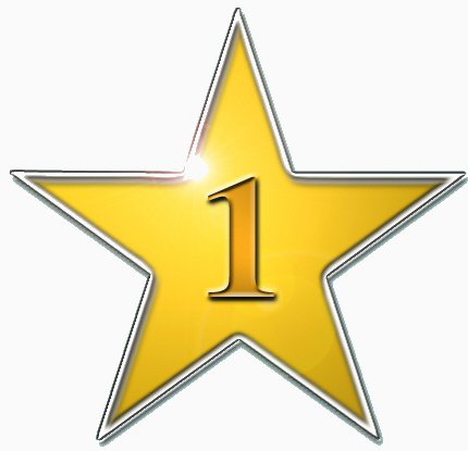 Star Number 1    Education Gold Stars More Stars Star Number 1 Png