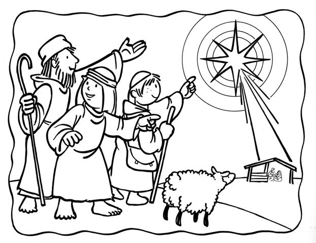 Angels And Shepherds Of Bethlehem Coloring Pages   Angels And