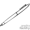 Black And White Outline Of A Pen