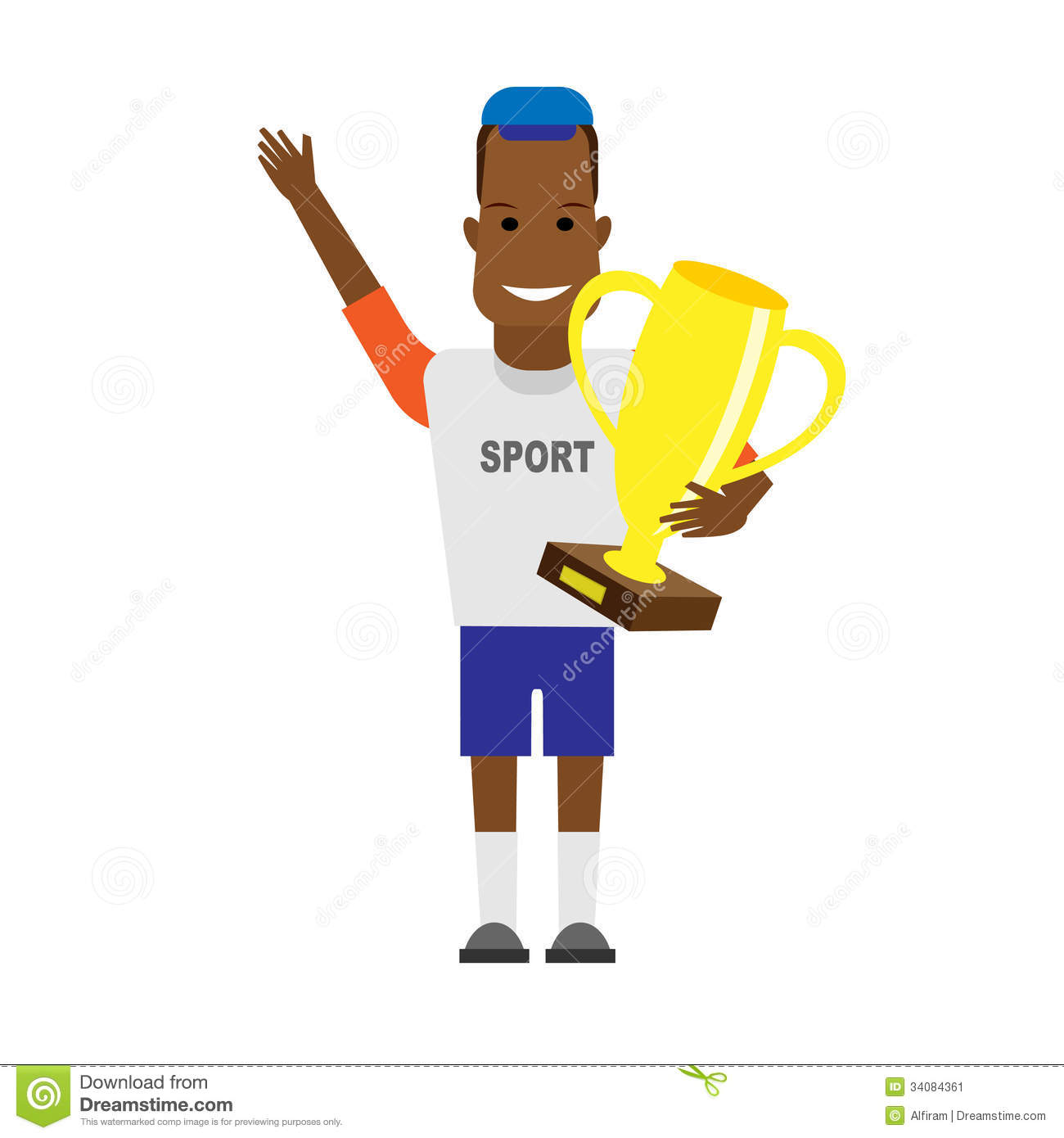 Black Sportsman Winner Stock Image   Image  34084361