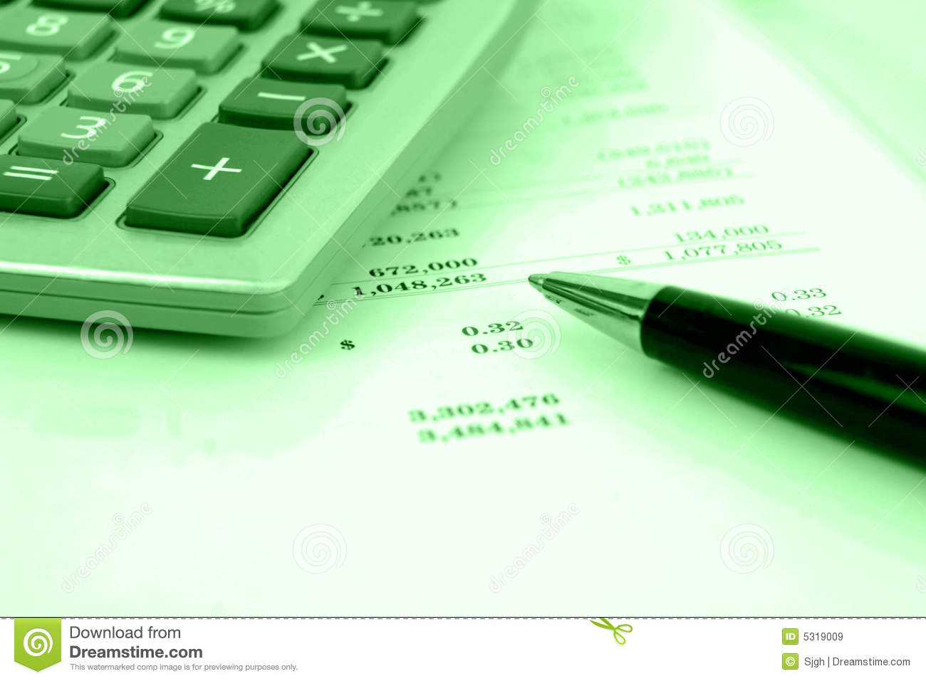 Calculator On Financial Statement Royalty Free Stock Images   Image