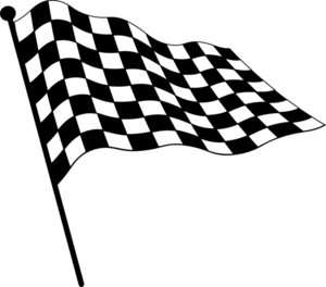 Checkered Flags Clipart Image  Checkered Flag Signifying The Winner Of