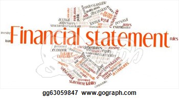 Clip Art   Abstract Word Cloud For Financial Statement With Related