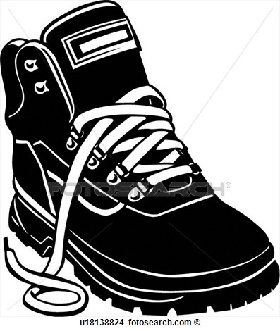 Clipart   Hiking Boot   Fotosearch   Search Clip Art Illustration