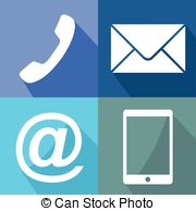 Contact Information Vector Clipart Eps Images  8515 Contact    