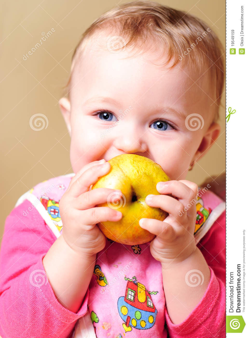 Girl Eating Apple Royalty Free Stock Images   Image  19549159