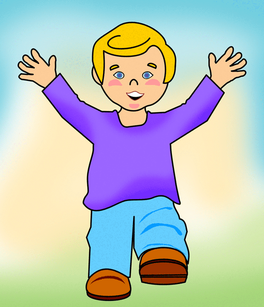 Happy Little Boy   Free Christian Clip Art Link To Us