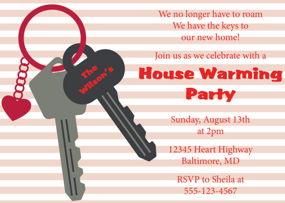 House Warming Party House Warming Invitation House Invite Diy Custom