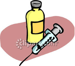Insulin Bottles And A Syringe Royalty Free Clipart Image On Pinterest