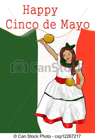 Mexican Girl Clipart Girl In Mexican Dress