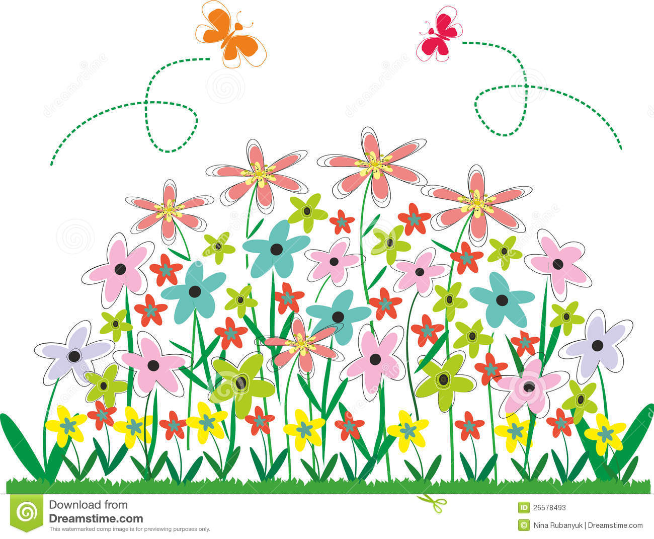 More Similar Stock Images Of   Abstract Vector  Flower Bed   