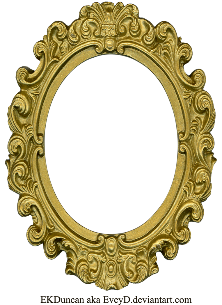 Ornate Gold Frame   Oval 1 By Eveyd On Deviantart