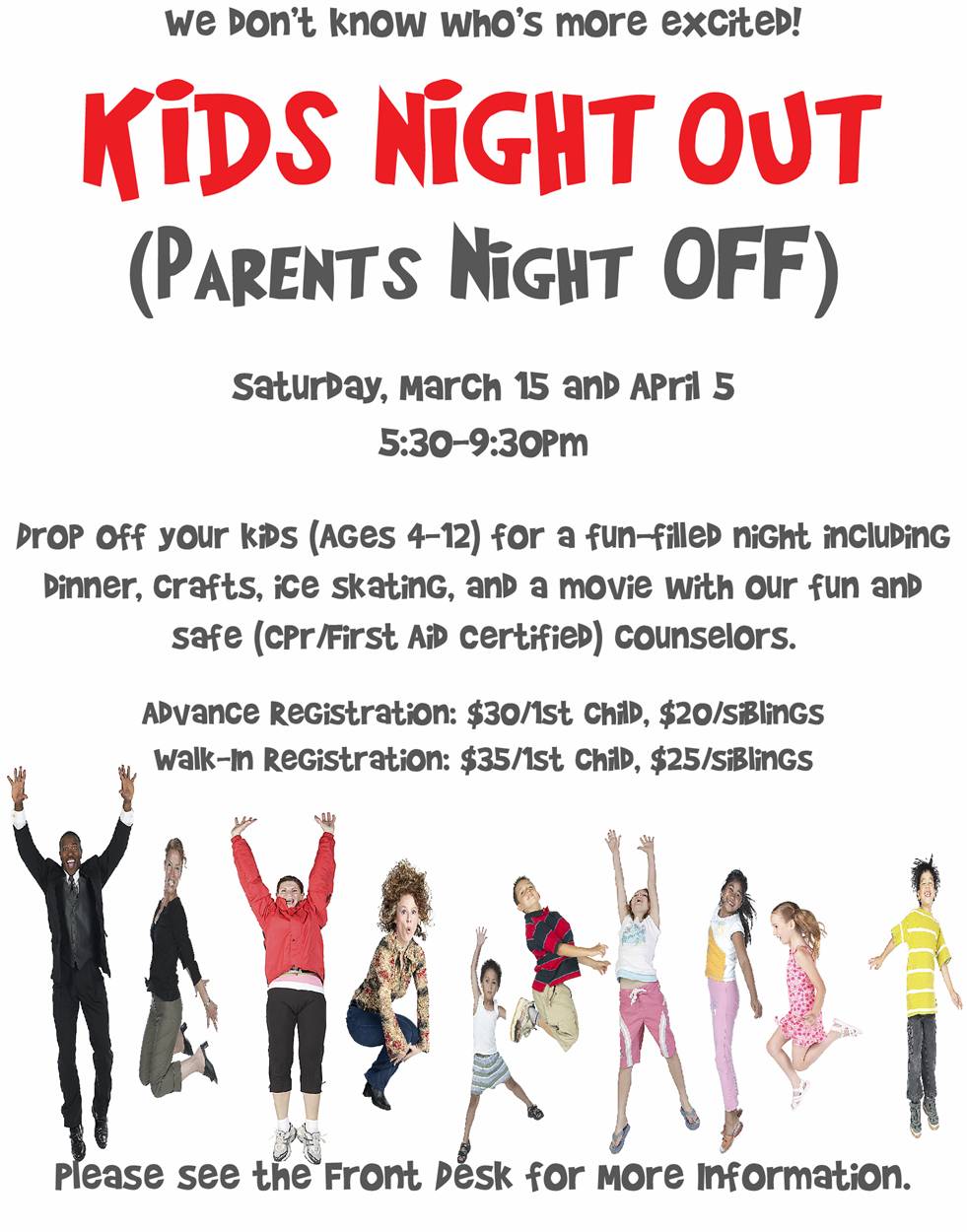 Parents Night Out Images Kids Night Out  Parents Night